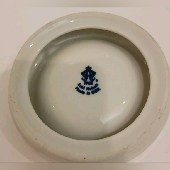 Echt/Real Kobalt/ Cobalt 1792 -Porcelain Ashtray - Gold Trim Thuringen GDR - Picture 6 of 6